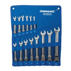 Flexible Head Ratchet Spanner Set 14pce